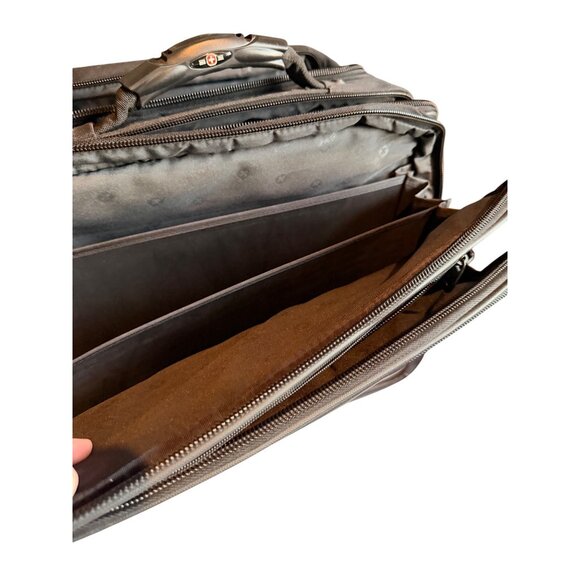 Wenger Swissgear Rolling Laptop Briefcase With Telescopic Handle & Multiple Comp - Picture 7 of 15